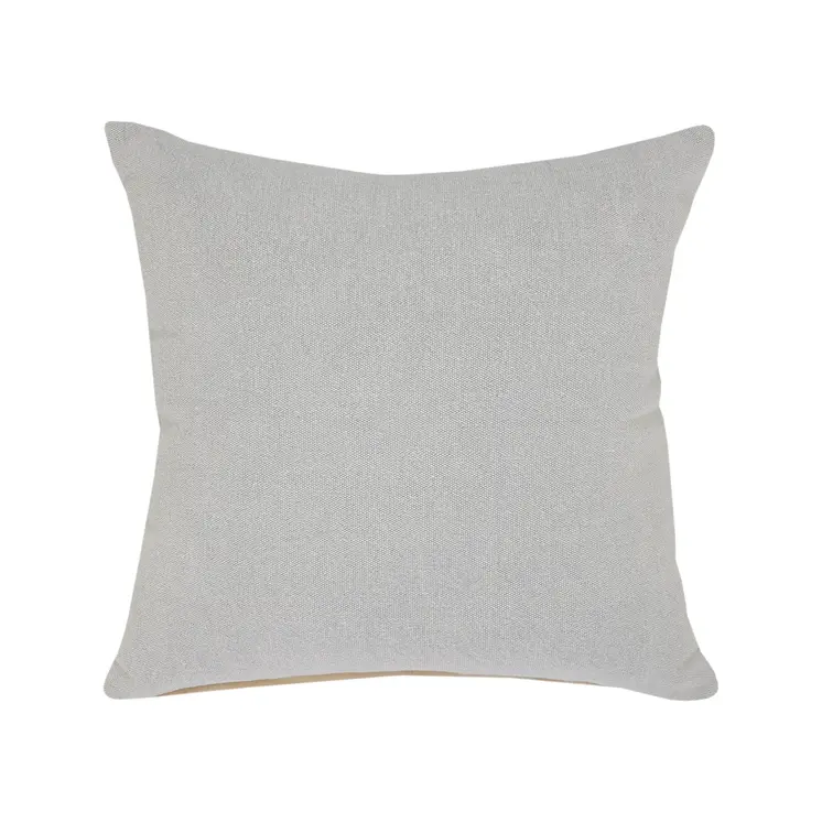 20" Gray Cotton Throw Pillow