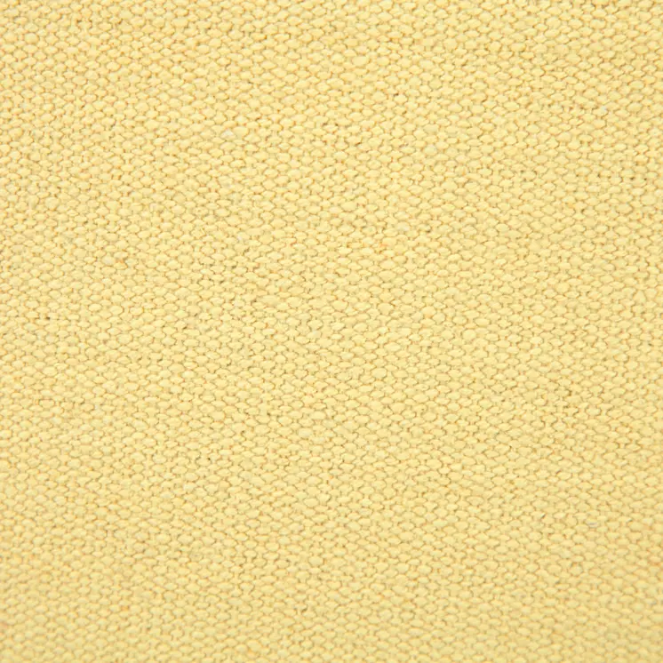 20" X 20" Light Yellow 100% Cotton Zippered Pillow
