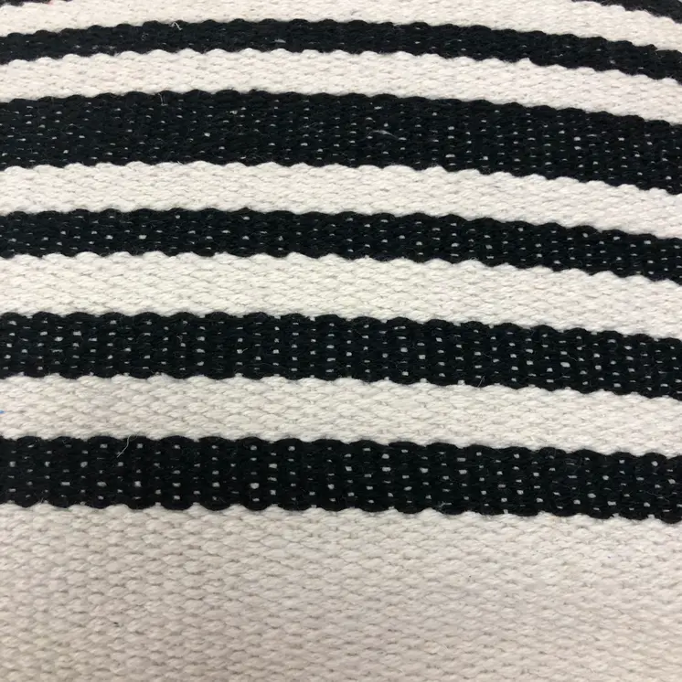 22" Black and White Throw Pillow