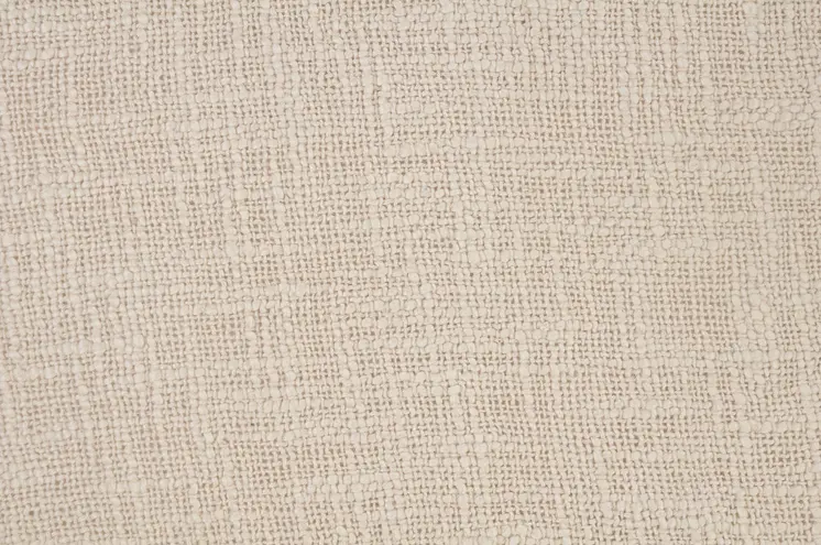 20" X 20" Beige Round Cotton Throw Pillow
