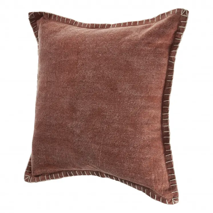 24" Terra Cotta Throw Pillow