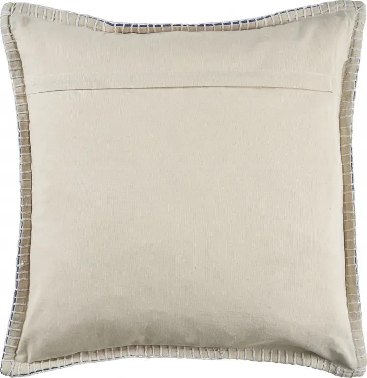 24" Blue Throw Pillow