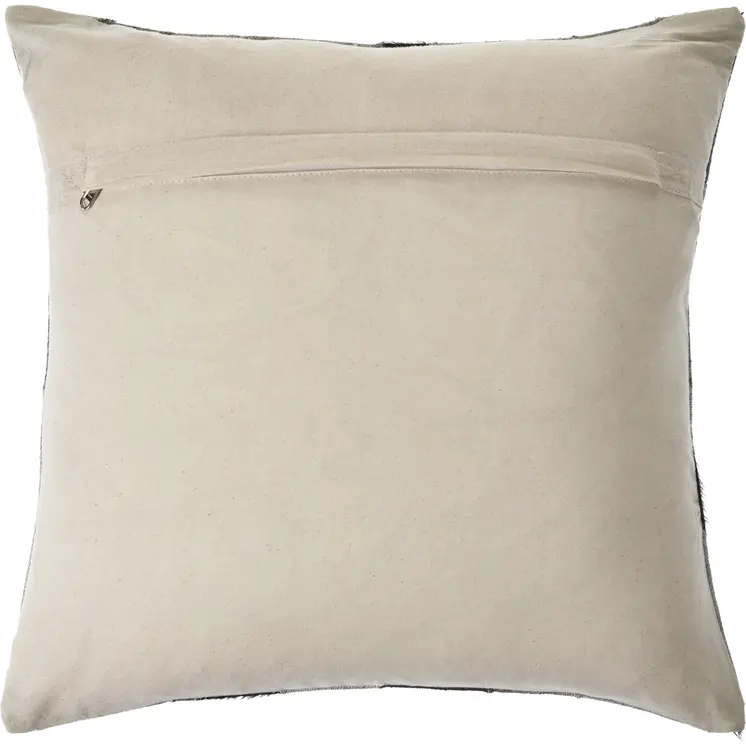 20" Gray and Brown Throw Pillow