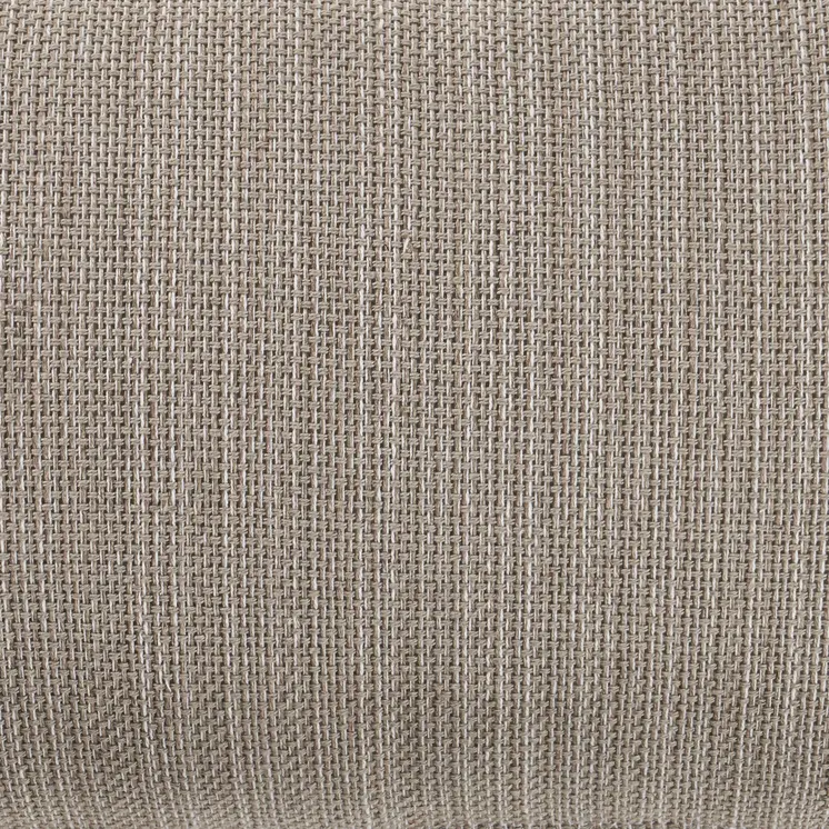 14" X 36" Tan Linen Throw Pillow with Fringe