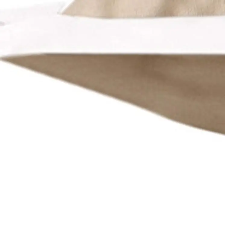 14" X 36" Beige And White 100% Cotton Geometric Zippered Pillow