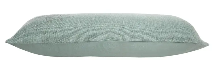 14" X 36" Silver Fabric Throw Pillow