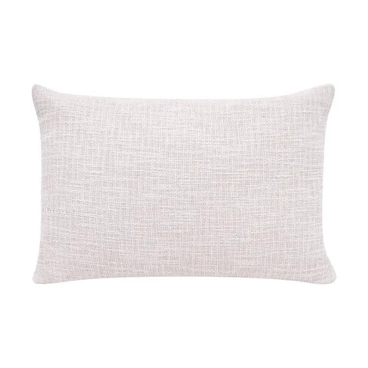 16" X 24" Black Ivory 100% Cotton Geometric Zippered Pillow