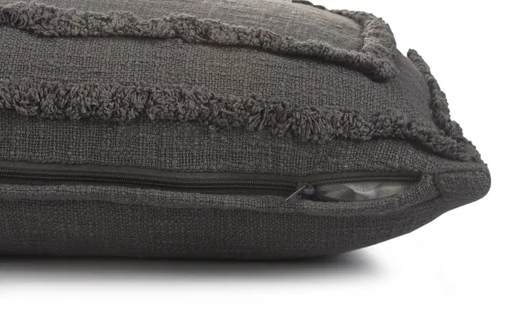 16" X 24" Gray Throw Pillow