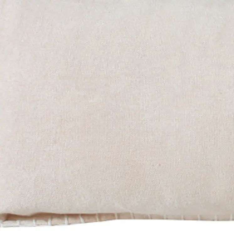 14" X 36" Beige Cotton Throw Pillow