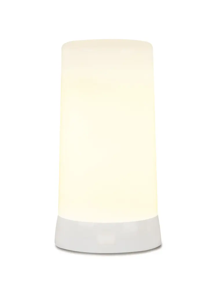 Set of Two White Flameless Pillar Candles