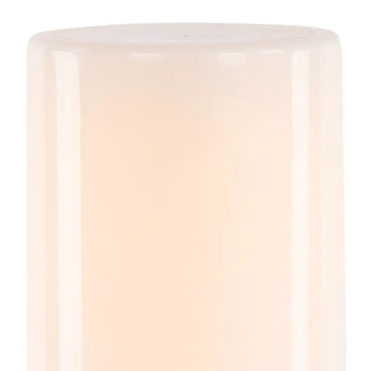 8" White Flameless Designer Candle