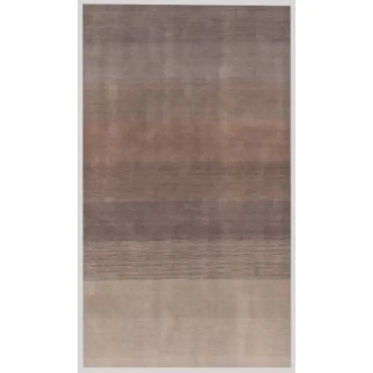 5' X 8' Violet And Brown Hand Loomed Area Rug