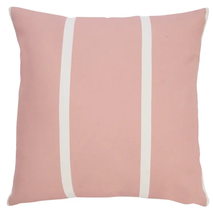 20" X 20" Pink Zippered Geometric Indoor Outdoor Throw Pillow