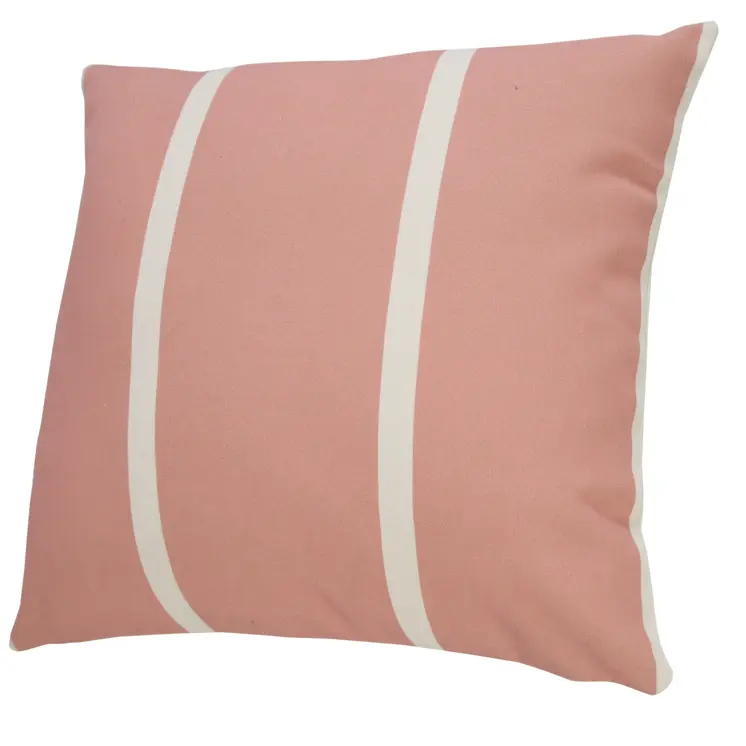 20" X 20" Pink Zippered Geometric Indoor Outdoor Throw Pillow
