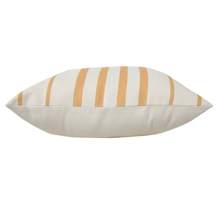 20" X 20" Yellow Zippered Geometric Indoor Outdoor Throw Pillow