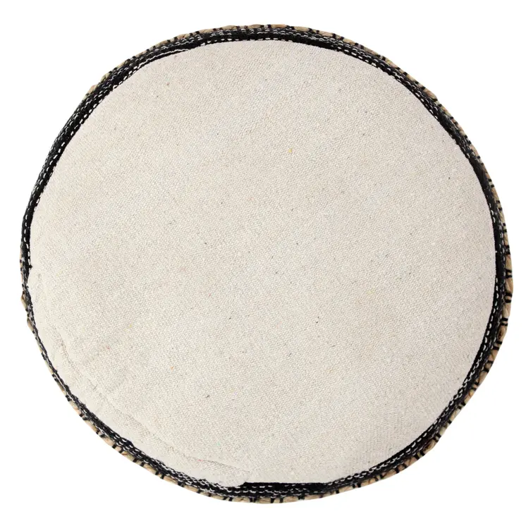 18" x 18" x 14" " Black Pouff