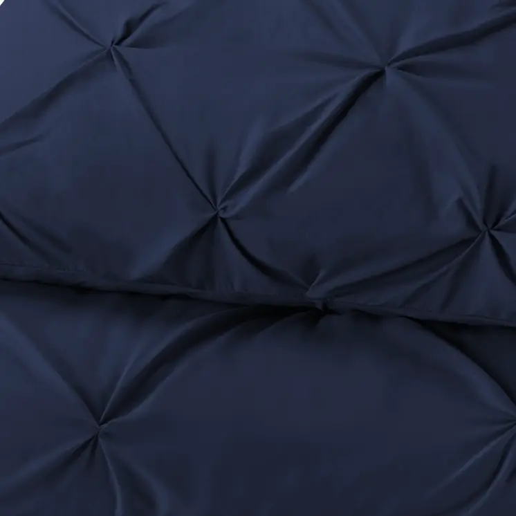 Navy Blue Queen Microfiber 110 Thread Count Washable Down Alternative Comforter