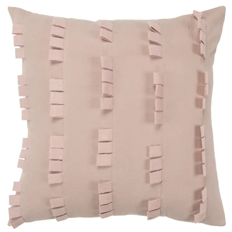 20" Blush Cotton Pillow