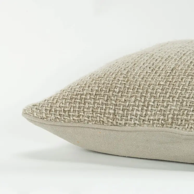 20" Natural Cotton Blend Pillow