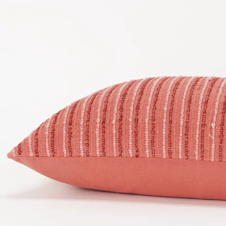 14" X 14" Terra Cotta Cotton Blend Pillow