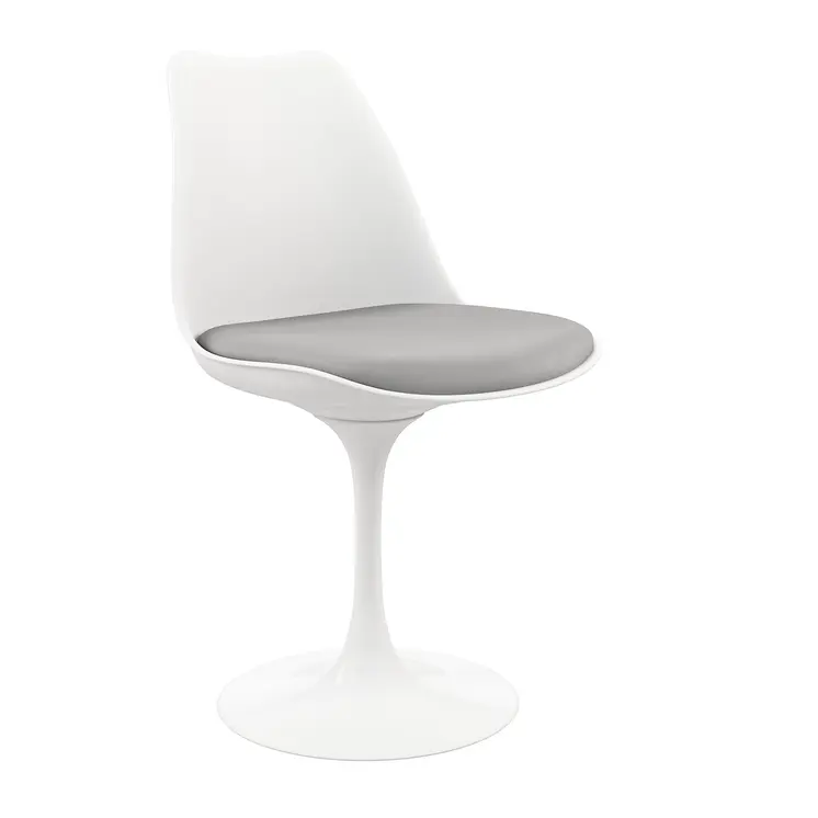 Gray And White Dining Side Chair