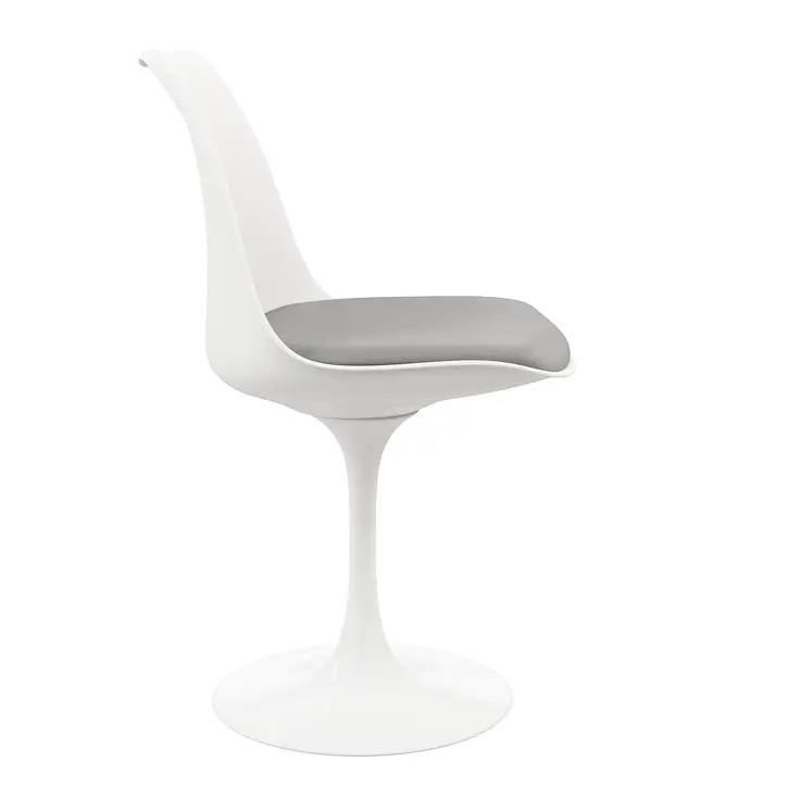 Gray And White Dining Side Chair