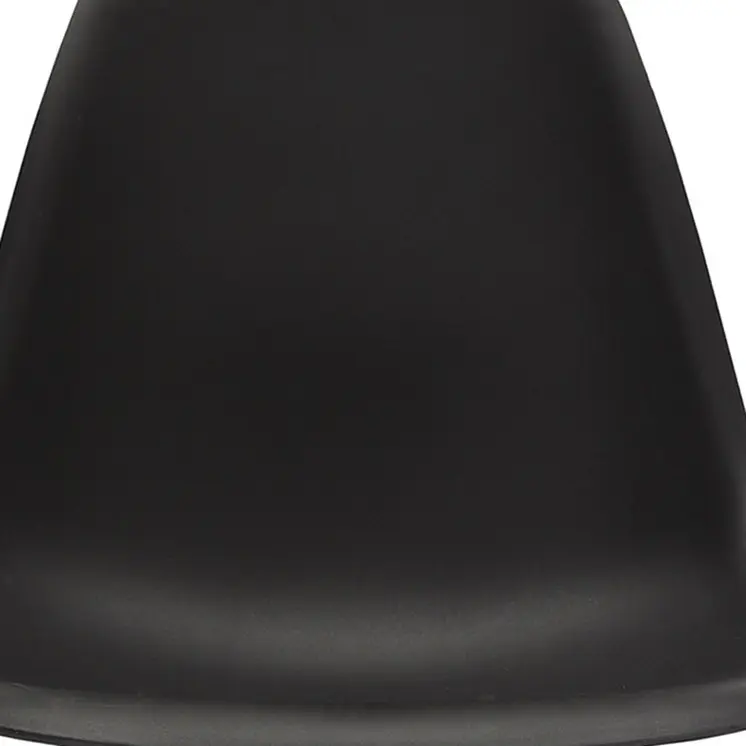 Black and Silver Steel Dining Side Chair