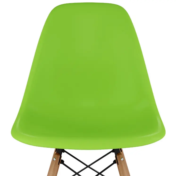 28" Green And Brown Heavy Duty Plastic And Solid Wood Counter Height Bar Chair