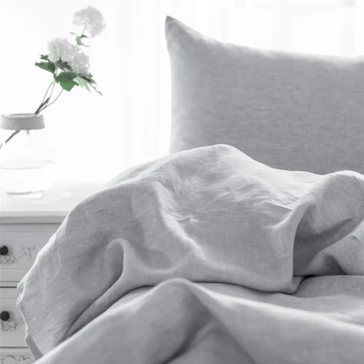 Set of Two Cloud Linen Pillowcases