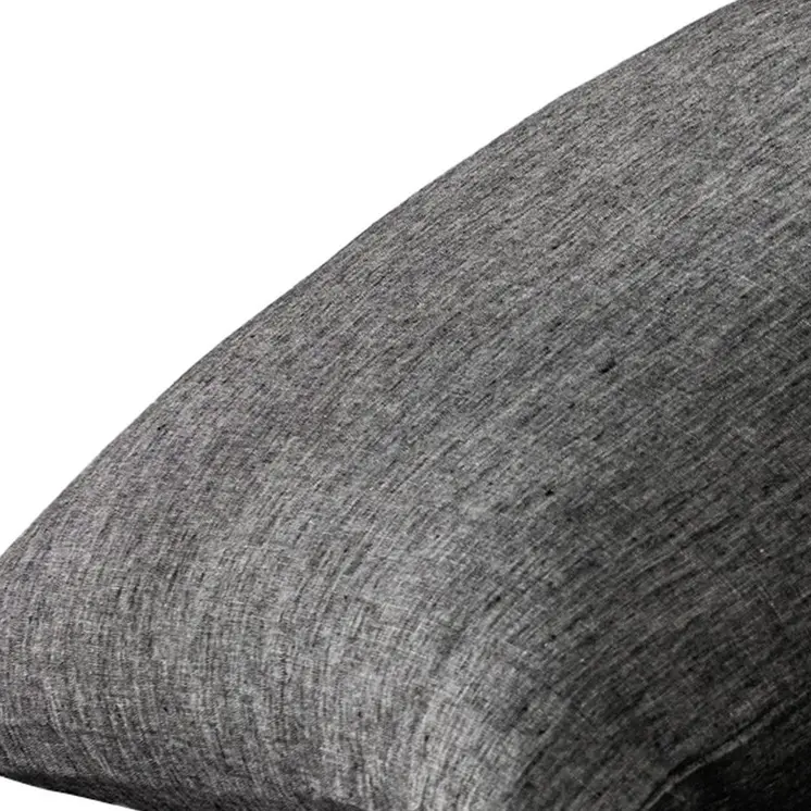 Set of Two Onyx Linen Pillowcases
