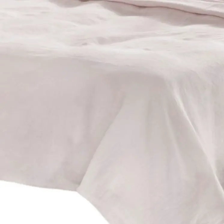 Four Piece Champagne Pink Linen Sheet Set