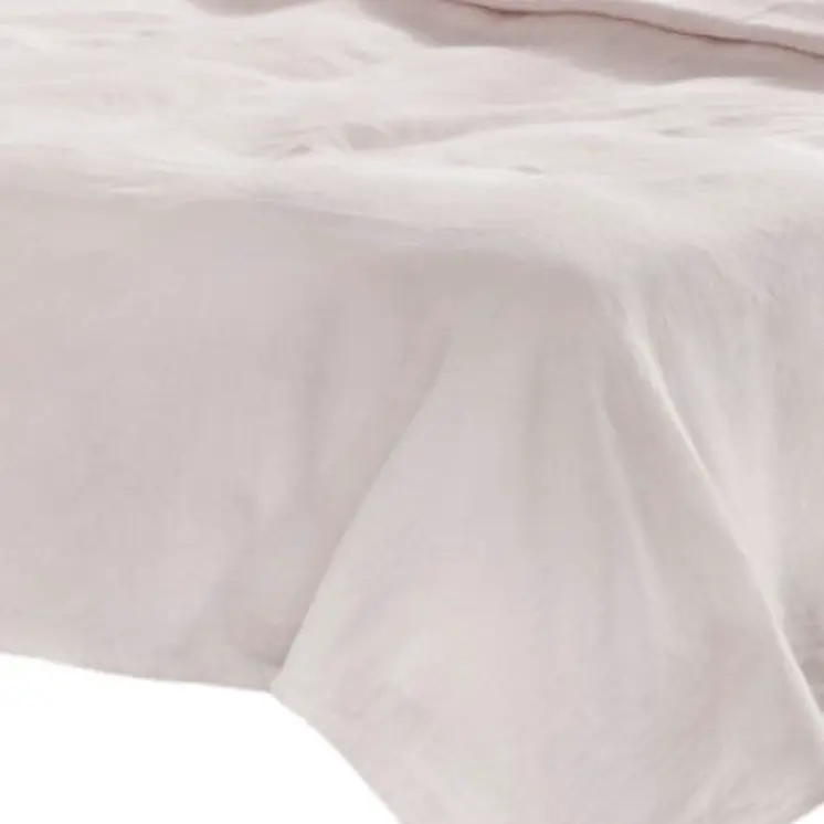 Four Piece Light Pink Linen Sheet Set