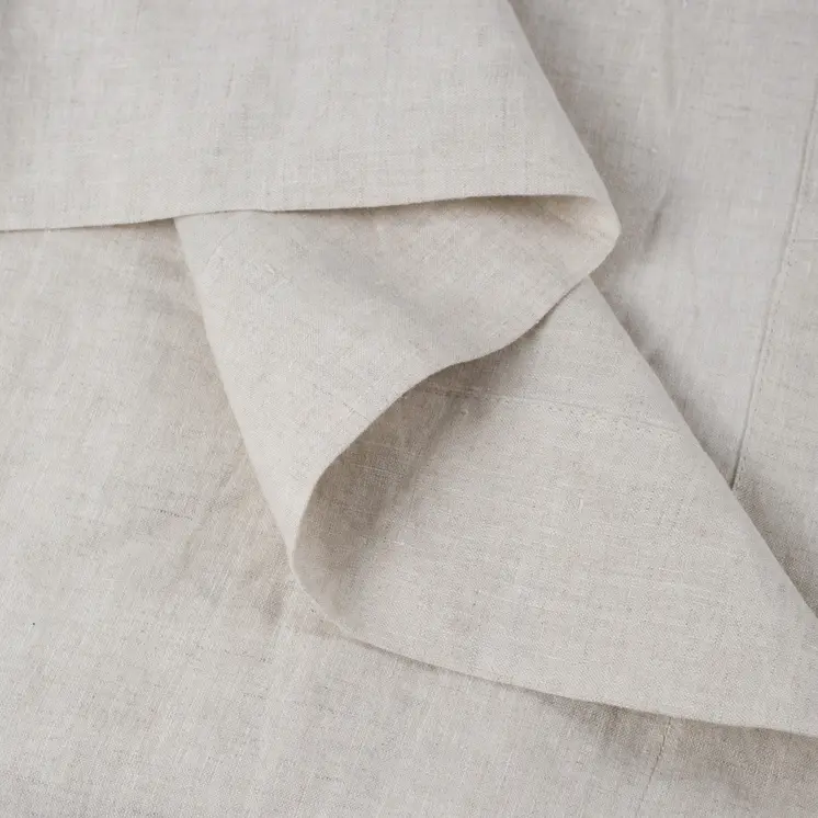 Light Gray Linen King Flat Sheet