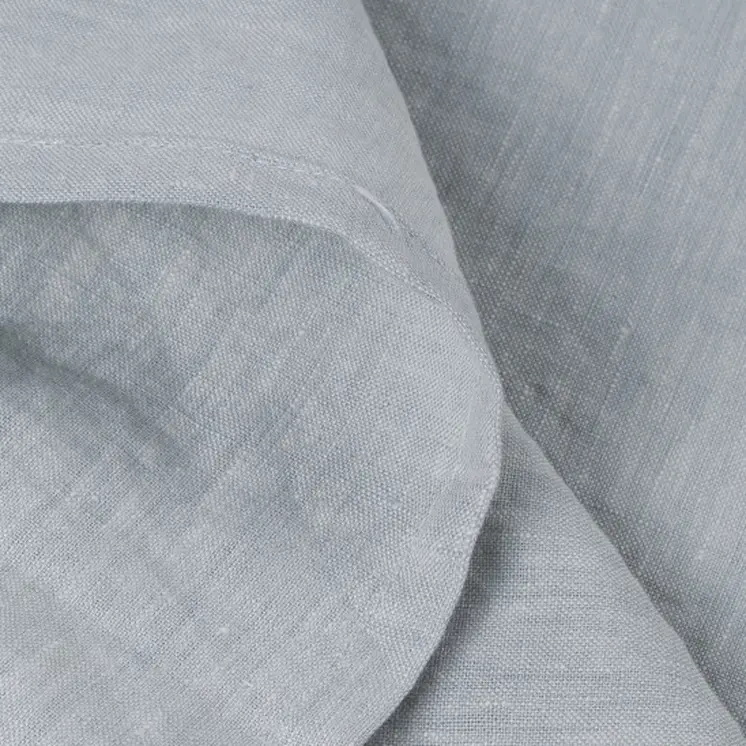 Blue Linen Full Double Flat Sheet