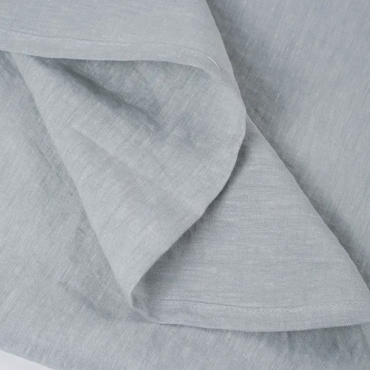 Blue Linen King Flat Sheet