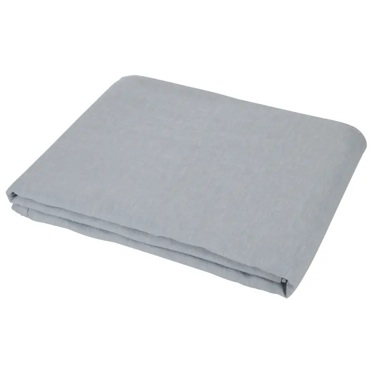 Blue Linen King Flat Sheet