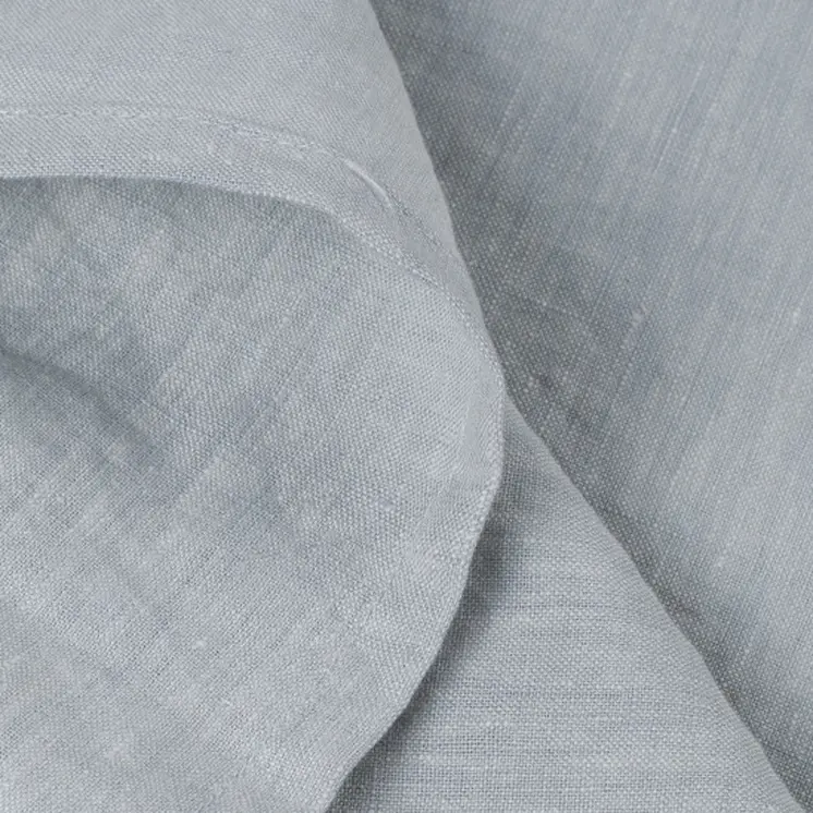 Blue Linen King Flat Sheet