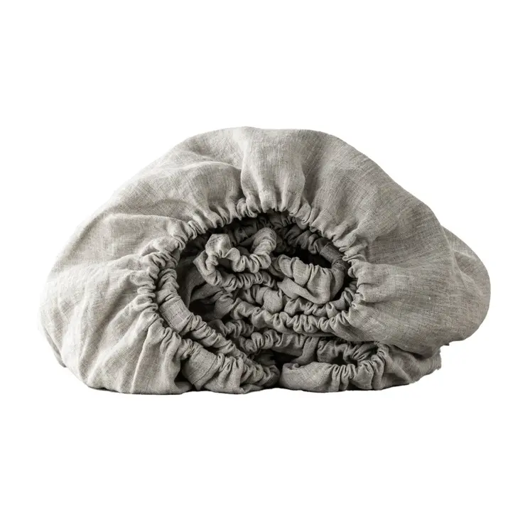 Light Gray Linen California King Fitted sheet