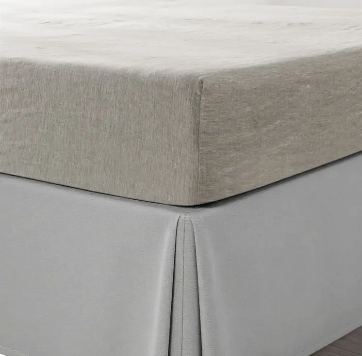 Light Gray Linen California King Fitted sheet