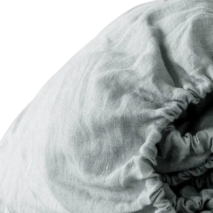 Blue Linen King Fitted sheet