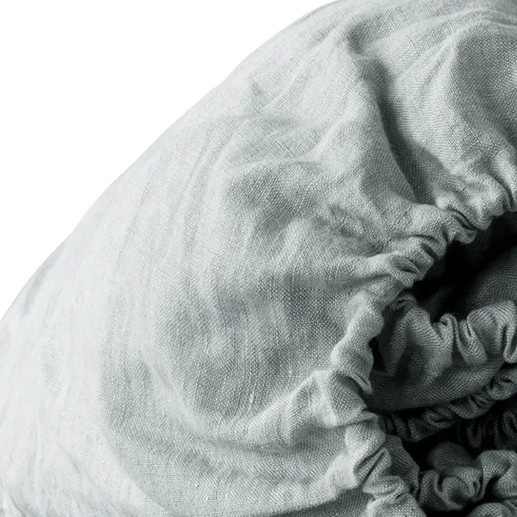 Blue Linen King Fitted sheet
