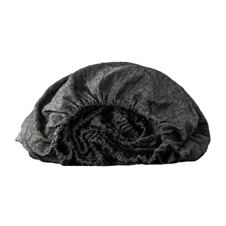 Onyx Linen Queen Fitted sheet