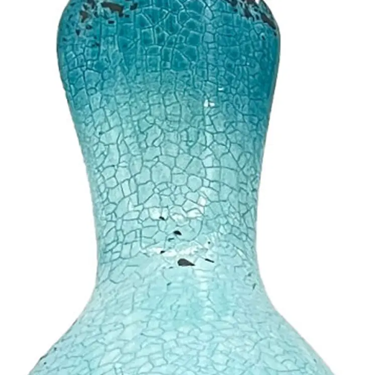 Set of Three Robin Egg Blue Fabric Bird Statue Tabletop Sculpture