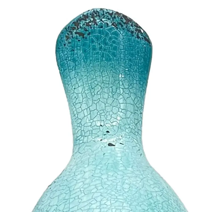 Set of Three Robin Egg Blue Fabric Bird Statue Tabletop Sculpture
