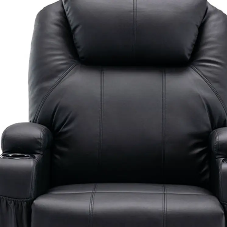 33" Black Power Heated Massage Lift Assist Recliner