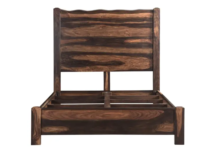 Walnut Live Edge Solid Wood Queen Bed Frame