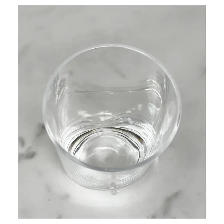Set of Four Clear Tritan Plastic Stemless Whiskey Glass