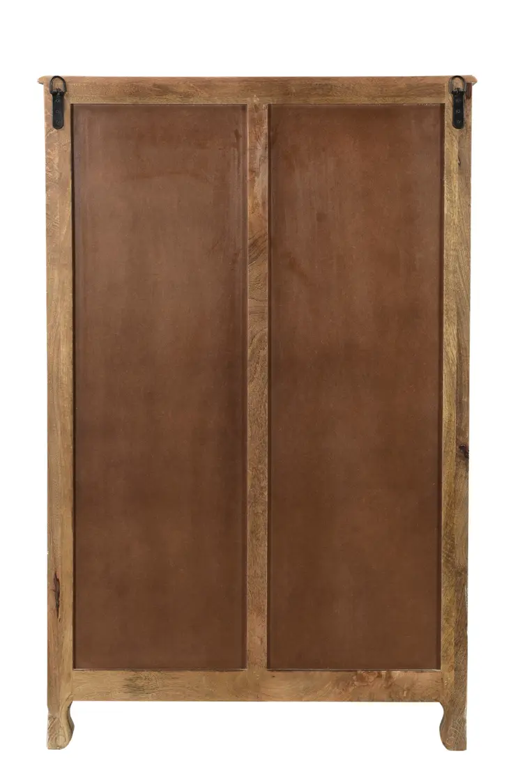35" Gray Solid Wood Six Drawer Chest