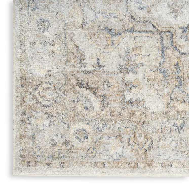 9' X 12' Gray Oriental Power Loom Area Rug