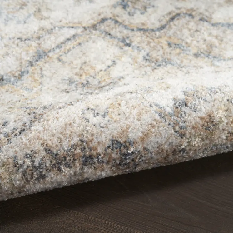9' X 12' Gray Oriental Power Loom Area Rug